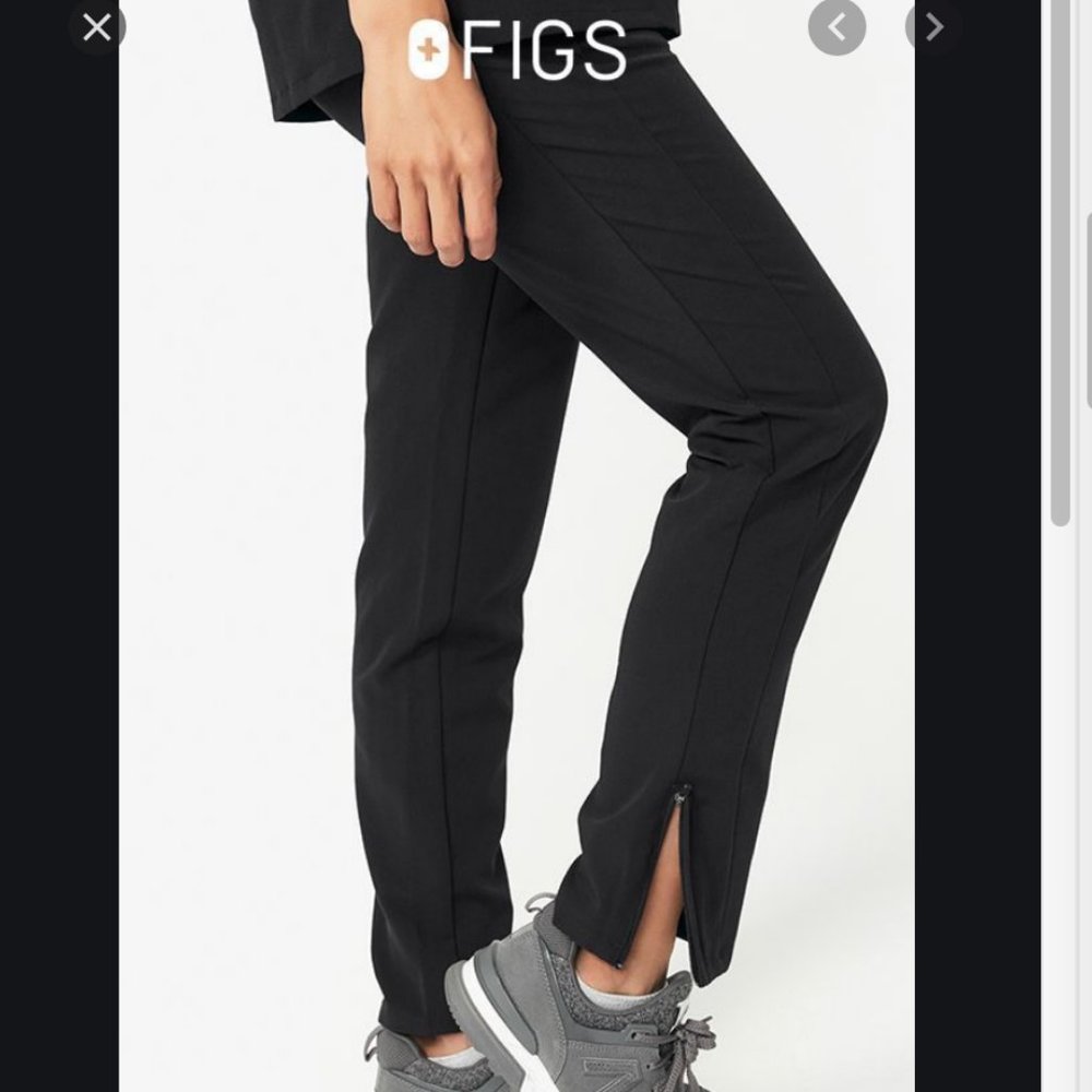 FIGS women's Tidore Skinny Scrub Pants BLACK XXSP